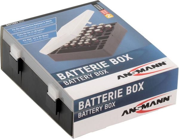 'Ansmann Batterijbox 48 Batteriebox 48x Micro (AAA), Mignon (AA), 9 V ...