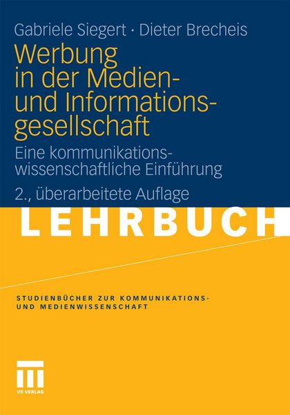Produktbild: Werbung in der Medien- und Informationsgesellschaft