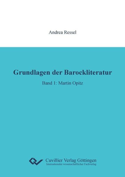 Produktbild: Grundlagen der Barockliteratur