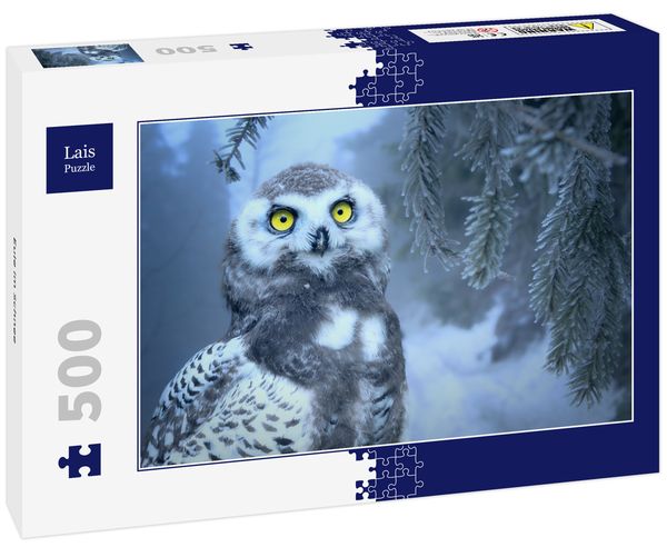 Produktbild: Lais Puzzle Eule im Schnee 500 Teile