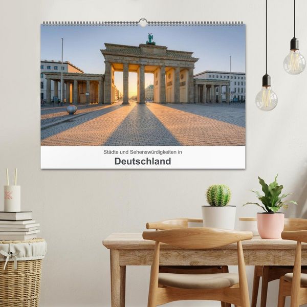 Produktbild: St&auml;dte und Sehensw&uuml;rdigkeiten in Deutschland (Wandkalender 2026 DIN A2 quer), CALVENDO Monatskalender