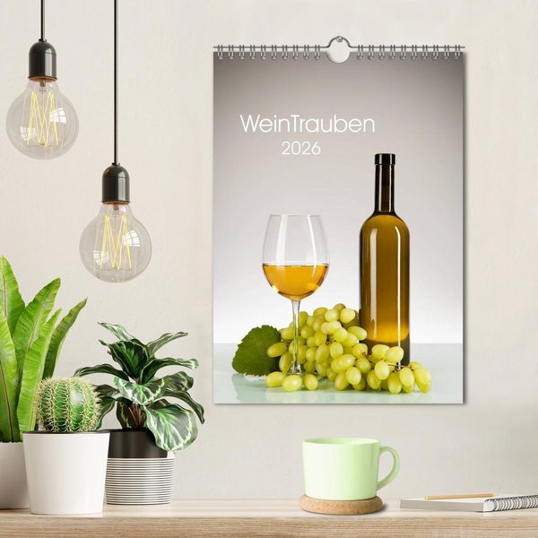 Produktbild: WeinTrauben 2026 (Wandkalender 2026 DIN A4 hoch), CALVENDO Monatskalender