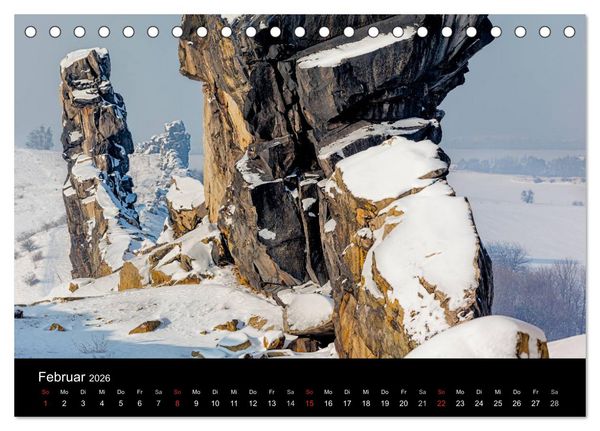 Produktbild: Teufelsmauer Harz (Tischkalender 2026 DIN A5 quer), CALVENDO Monatskalender