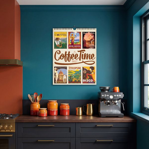 Produktbild: Coffee Time Kaffee-Plakate-Kalender 2027