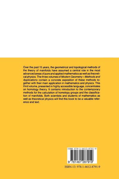 Produktbild: Modern Geometry&mdash;Methods and Applications