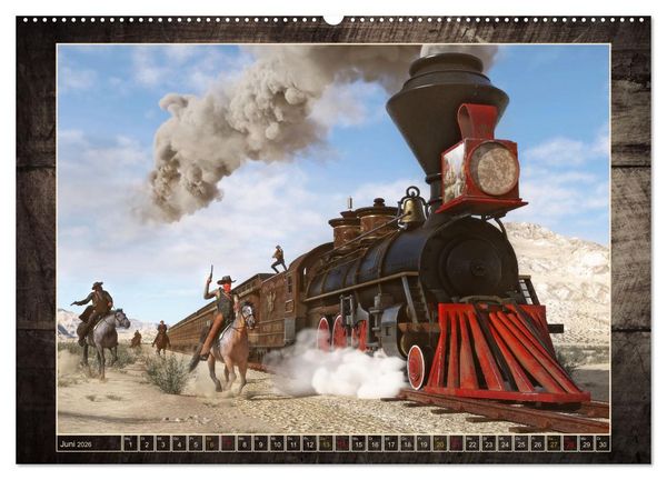 Produktbild: Wild West Outlaws (Wandkalender 2026 DIN A2 quer), CALVENDO Monatskalender