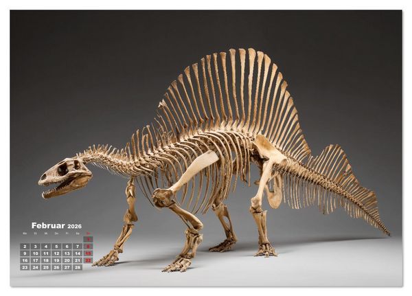 Produktbild: Knochen der Giganten - Dinosaurier im Portr&auml;t (Tischkalender 2026 DIN A5 quer), CALVENDO Monatskalender