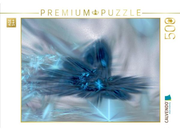 CALVENDO Puzzle Blaues Kristall | 500 Teile Lege-Größe 48 × 36 cm Foto-Puzzle für Erwachsene