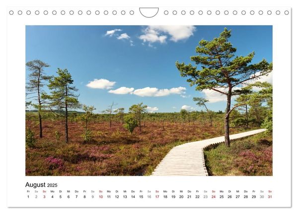 Rotes und Schwarzes Moor (Wandkalender 2025 DIN A4 quer), CALVENDO Monatskalender