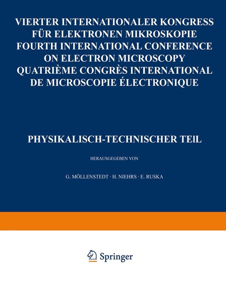 Produktbild: IV. Internationaler Kongre&szlig; f&uuml;r Elektronenmikroskopie / IVth International Congress on Electron Microscopy / IVe Congres International de Microscopie