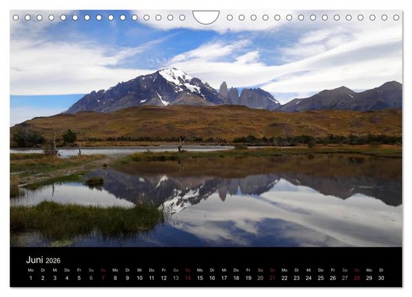 Produktbild: Im Nationalpark Torres del Paine (Chile) (Wandkalender 2026 DIN A4 quer), CALVENDO Monatskalender