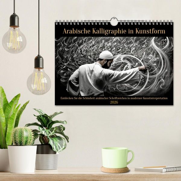 Produktbild: Arabische Kalligraphie in Kunstform (Wandkalender 2026 DIN A4 quer), CALVENDO Monatskalender
