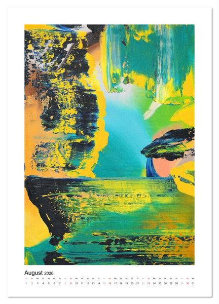 Produktbild: Bunte Tr&auml;ume - Abstrakte Kunst (Wandkalender 2026 DIN A4 hoch), CALVENDO Monatskalender