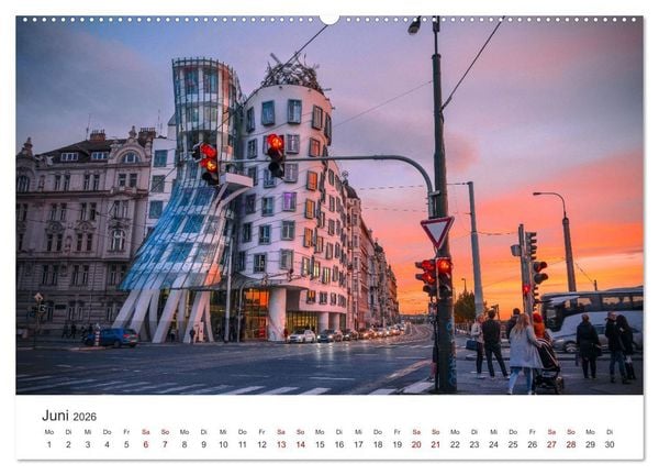Produktbild: Prag - Die wundersch&ouml;ne Hauptstadt von Tschechien. (hochwertiger Premium Wandkalender 2026 DIN A2 quer), Kunstdruck in Hochglanz