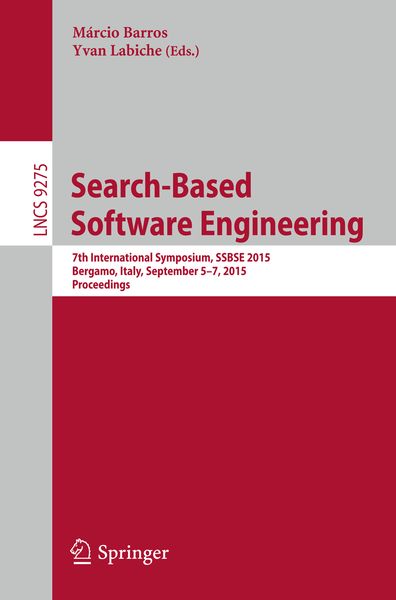 Produktbild: Search-Based Software Engineering