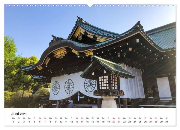 Produktbild: Tokio Kalender mit historischen Tempeln und Schreinen (Wandkalender 2026 DIN A2 quer), CALVENDO Monatskalender
