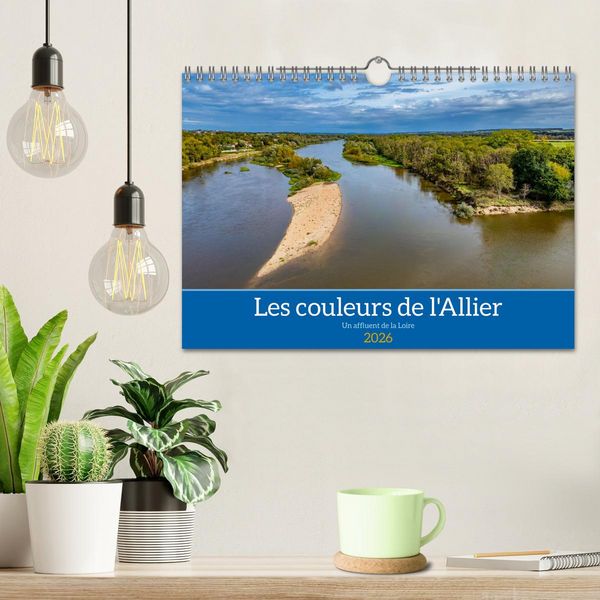 Produktbild: Les couleurs de l'Allier - Un affluent la Loire (Calendrier mural 2026 DIN A4 vertical), CALVENDO calendrier mensuel