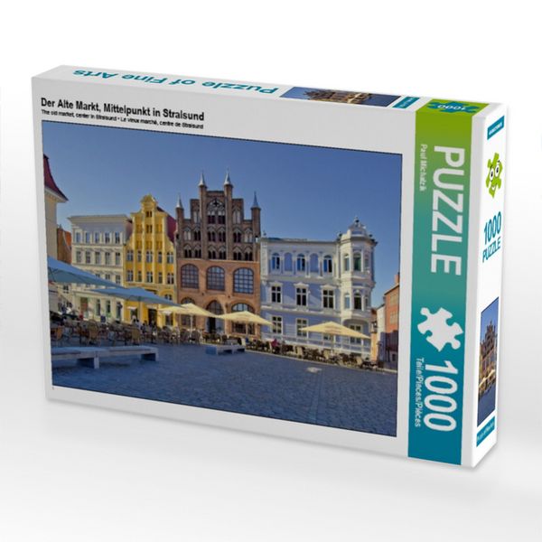 Produktbild: CALVENDO Puzzle Der Alte Markt, Mittelpunkt in Stralsund | 1000 Teile Lege-Gr&ouml;&szlig;e 64x48cm Foto-Puzzle f&uuml;r gl&uuml;ckliche Stunden