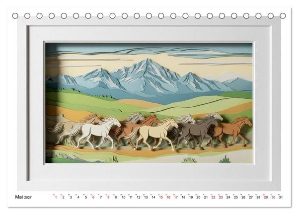 Produktbild: Wild West Dioramas (Tischkalender 2027 DIN A5 quer), CALVENDO Monatskalender