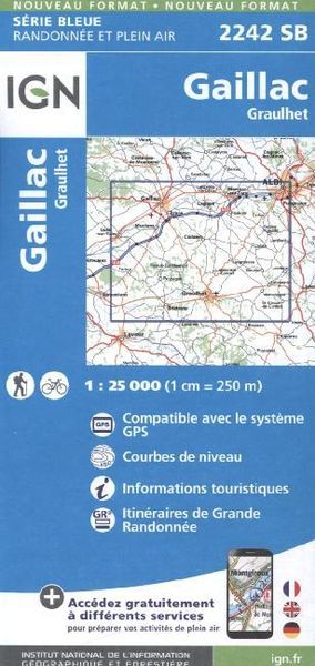 Gaillac Graulhet, Karte von Collectif Ign, IGN Frankreich, 978-2-7585-3328-3