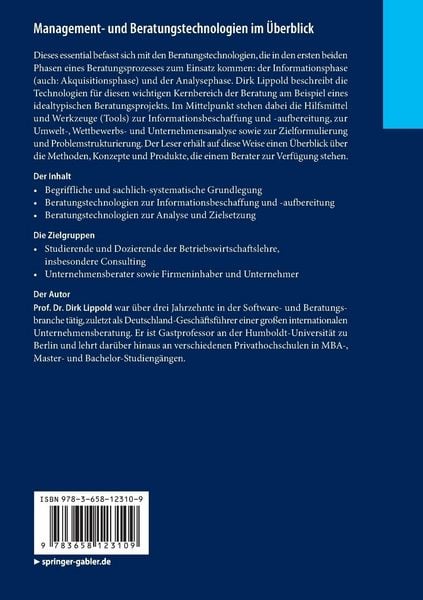 Produktbild: Management- und Beratungstechnologien im &Uuml;berblick