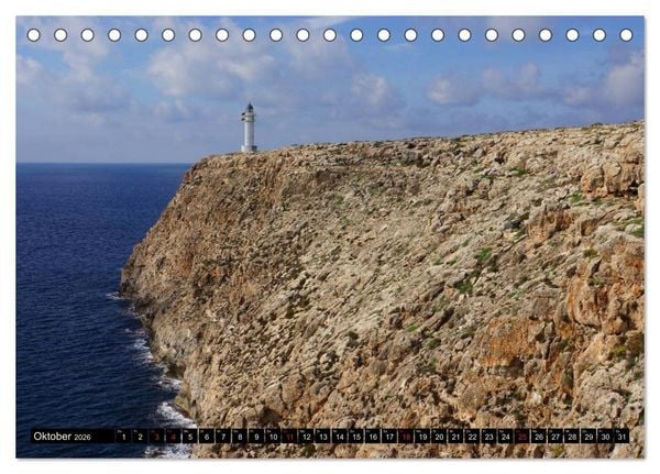 Produktbild: Formentera - Mittelmeerinsel voller Magie (Tischkalender 2026 DIN A5 quer), CALVENDO Monatskalender