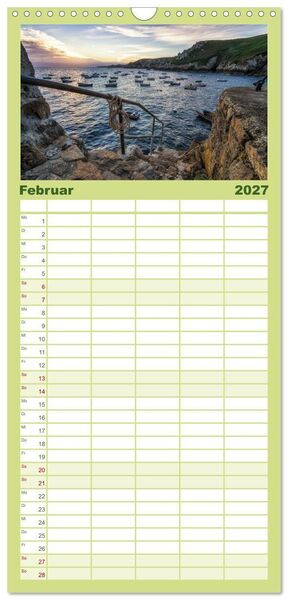 Produktbild: Familienplaner 2027 - Sehnsucht Bretagne mit 5 Spalten (Wandkalender, 21 x 45 cm) CALVENDO