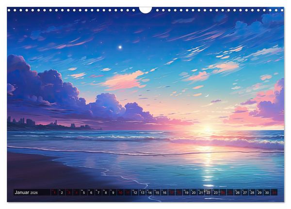 Produktbild: Inspirierende Str&auml;nde (Wandkalender 2026 DIN A3 quer), CALVENDO Monatskalender