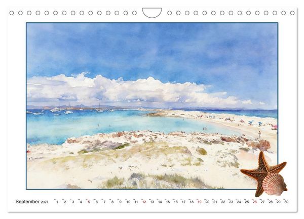 Produktbild: Karibisches Flair auf Formentera (Wandkalender 2027 DIN A4 quer), CALVENDO Monatskalender