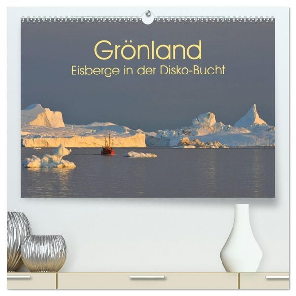 Produktbild: Gr&ouml;nland: Eisberge in der Disko Bucht (hochwertiger Premium Wandkalender 2026 DIN A2 quer), Kunstdruck in Hochglanz