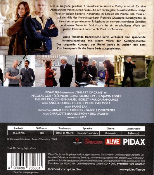 Produktbild: The Art of Crime, Staffel 1 / Die ersten 6 Folgen der preisgekr&ouml;nten Krimiserie