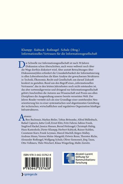 Produktbild: Informationelles Vertrauen f&uuml;r die Informationsgesellschaft