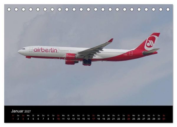 Produktbild: Deutsche Airlines (Tischkalender 2027 DIN A5 quer), CALVENDO Monatskalender