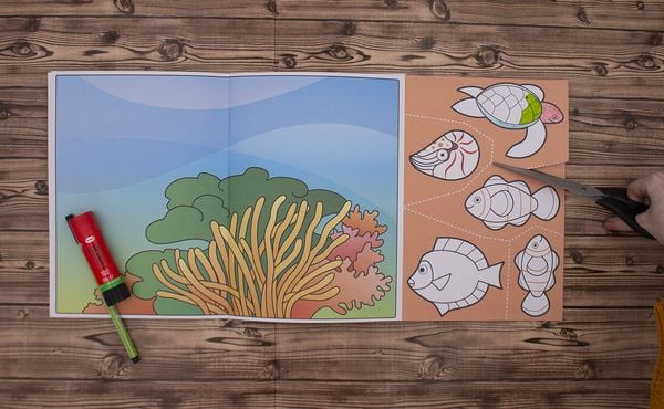 Produktbild: Wir basteln! - Malen, Ausschneiden, Kleben - Unter Wasser