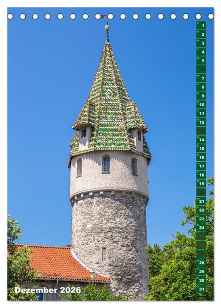 Produktbild: Ravensburg, Stadt der T&uuml;rme (Tischkalender 2026 DIN A5 hoch), CALVENDO Monatskalender