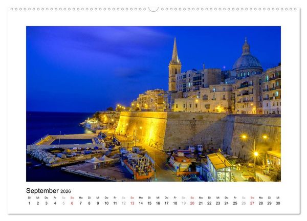 Produktbild: Magisches Malta und Gozo (hochwertiger Premium Wandkalender 2026 DIN A2 quer), Kunstdruck in Hochglanz