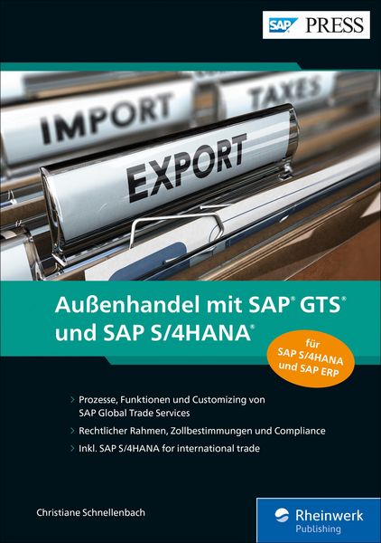 Produktbild: Au&szlig;enhandel mit SAP GTS und SAP S/4HANA