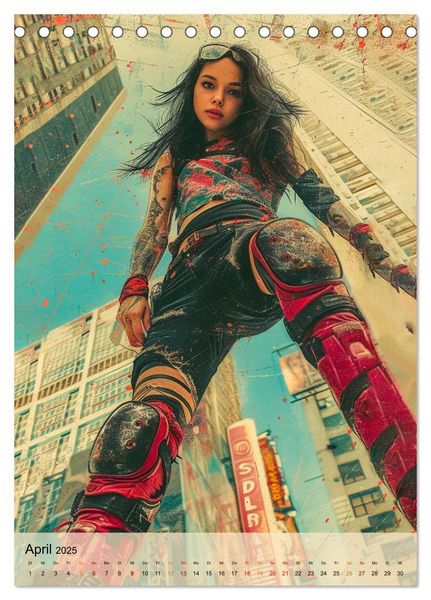 Produktbild: Rollerblades - einfach cool (Tischkalender 2025 DIN A5 hoch), CALVENDO Monatskalender