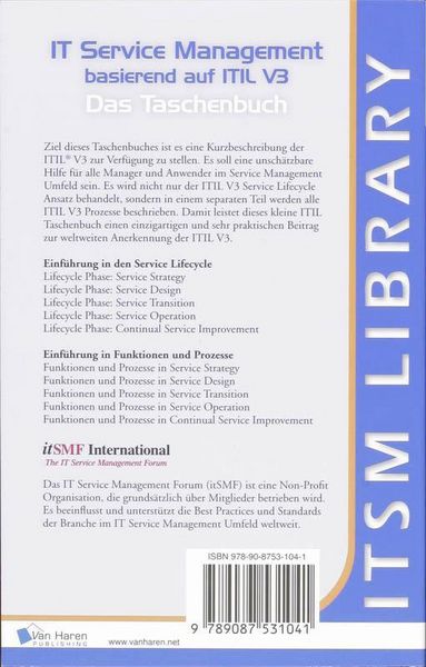 Produktbild: ITIL - Das Taschenbuch