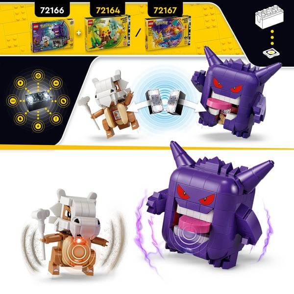 Produktbild: LEGO Pok&eacute;mon SMART Play: Tragossos und Gengars Gruselduell kompatibles Set 72166