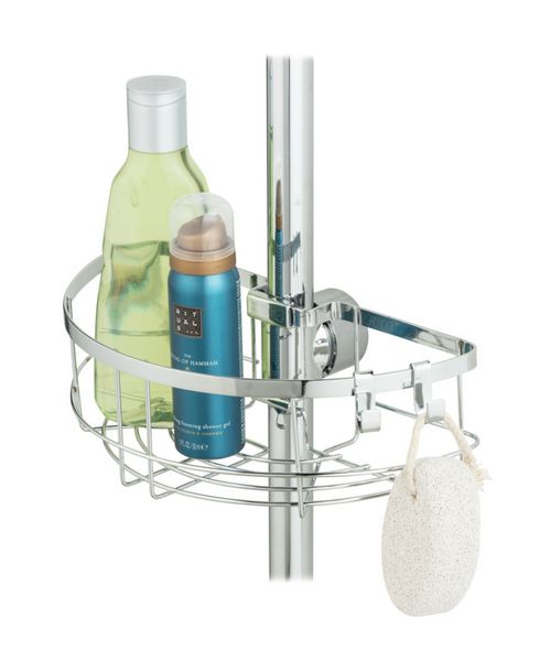 Produktbild: Duschstangencaddy Mod. Floresta Rund, Anbringung ohne Bohren und Schrauben