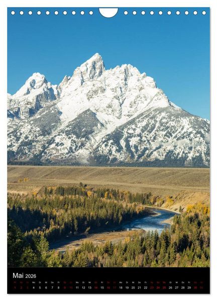 Produktbild: Teton Range - Der Grand Teton National Park (Wandkalender 2026 DIN A4 hoch), CALVENDO Monatskalender