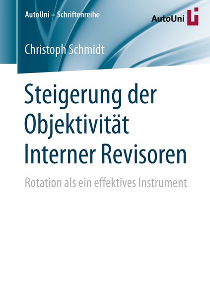 Produktbild: Steigerung der Objektivit&auml;t Interner Revisoren