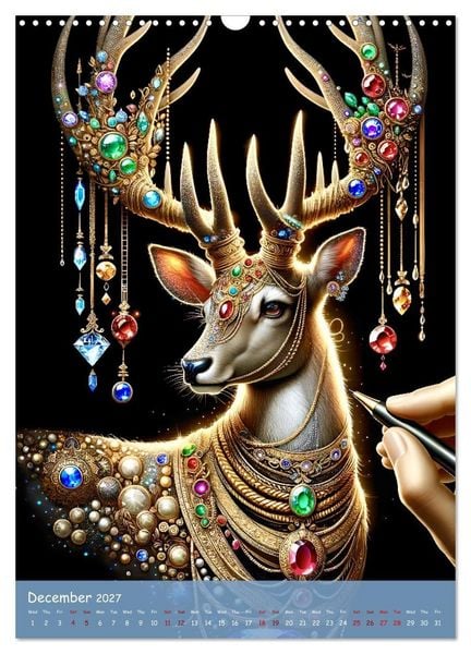 Produktbild: The Art of Power Animals (Wall Calendar 2027 DIN A3 portrait), CALVENDO 12 Month Wall Calendar