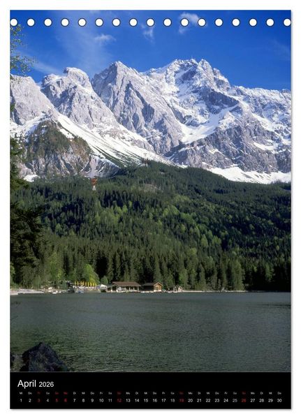 Produktbild: Idyllische Landschaften in Bayern (Tischkalender 2026 DIN A5 hoch), CALVENDO Monatskalender