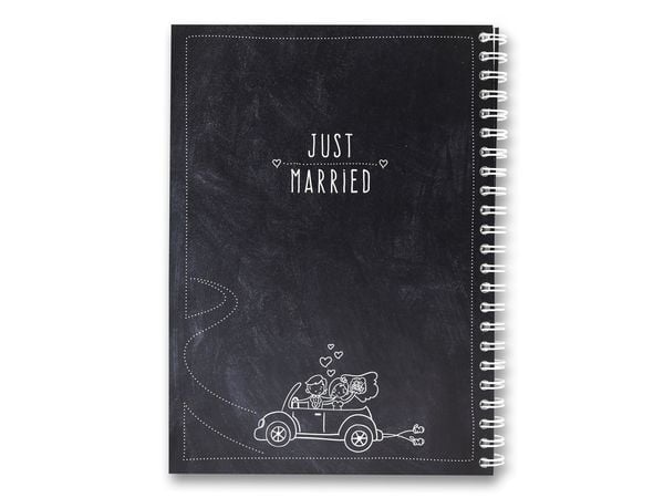 Produktbild: Familiawedding black-Doodle- Design XXL G&auml;stebuch zur Hochzeit