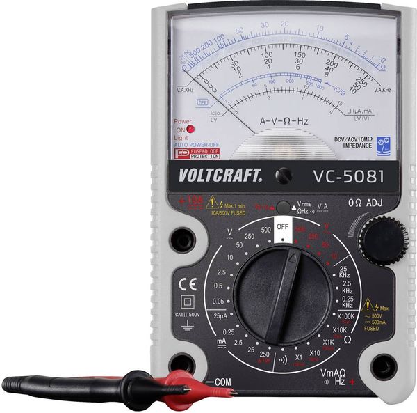 VOLTCRAFT VC-5081 Hand-Multimeter analog CAT III 500V