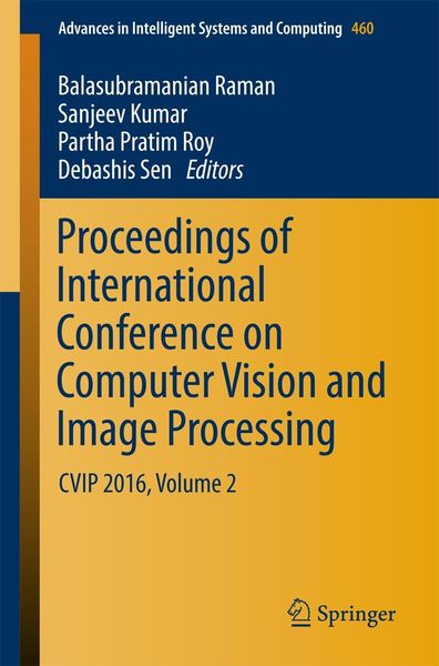 Produktbild: Proceedings of International Conference on Computer Vision and Image Processing