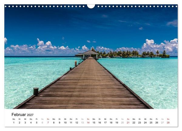 Produktbild: Malediven &ndash; Das Paradies im Indischen Ozean III (Wandkalender 2027 DIN A3 quer), CALVENDO Monatskalender