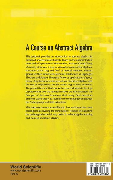 Produktbild: Course On Abstract Algebra, a